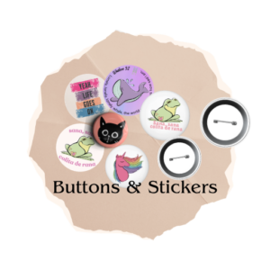 buttons & stickers